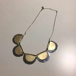 LOFT Jewelry - The Loft Silver and Gold Scallop Necklace LOFT Jewelry - The Loft Silver and Gold Scallop Necklace